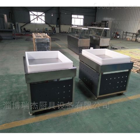 瑞杰厨具BT工厂 一站式订制超市冰台与不锈钢冰鲜台解决方案